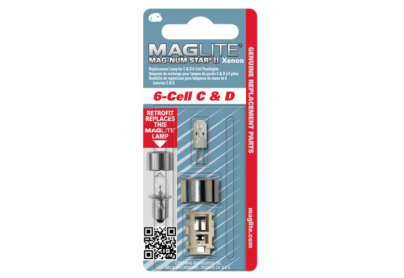 Replacement Lamp-Bulb for Maglite 6-Cell C & D Flashlight