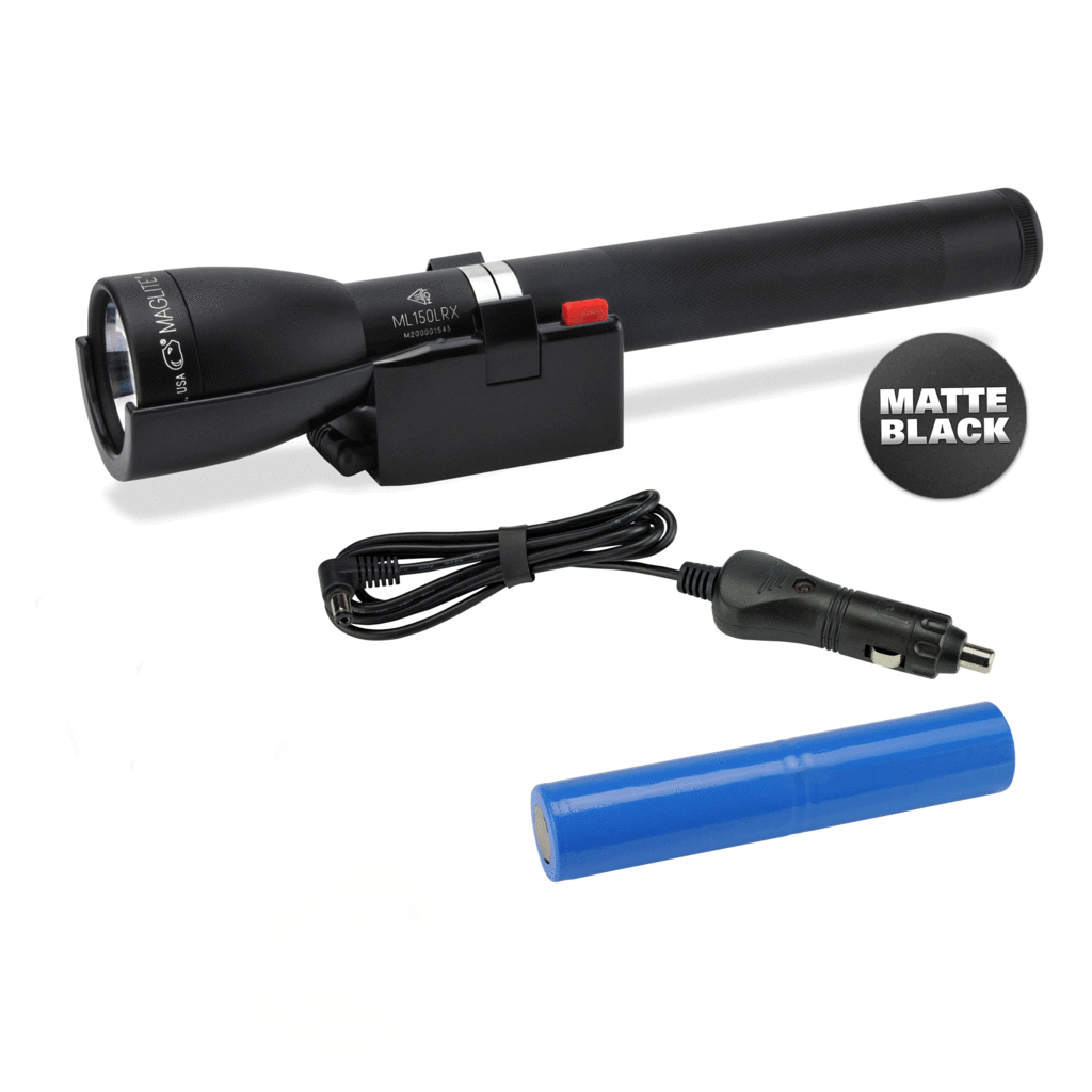Maglite® ML150LRX® Rechargeable LED Flashlight – 458-Meter Beam, Up to 79-Hour Runtime, 1,082 Lumens, Quick Focus®, QuickClik® & Fast-Charging LiFePO4 Power