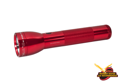 Maglite ML300L 2-Cell LED Flashlight, red
