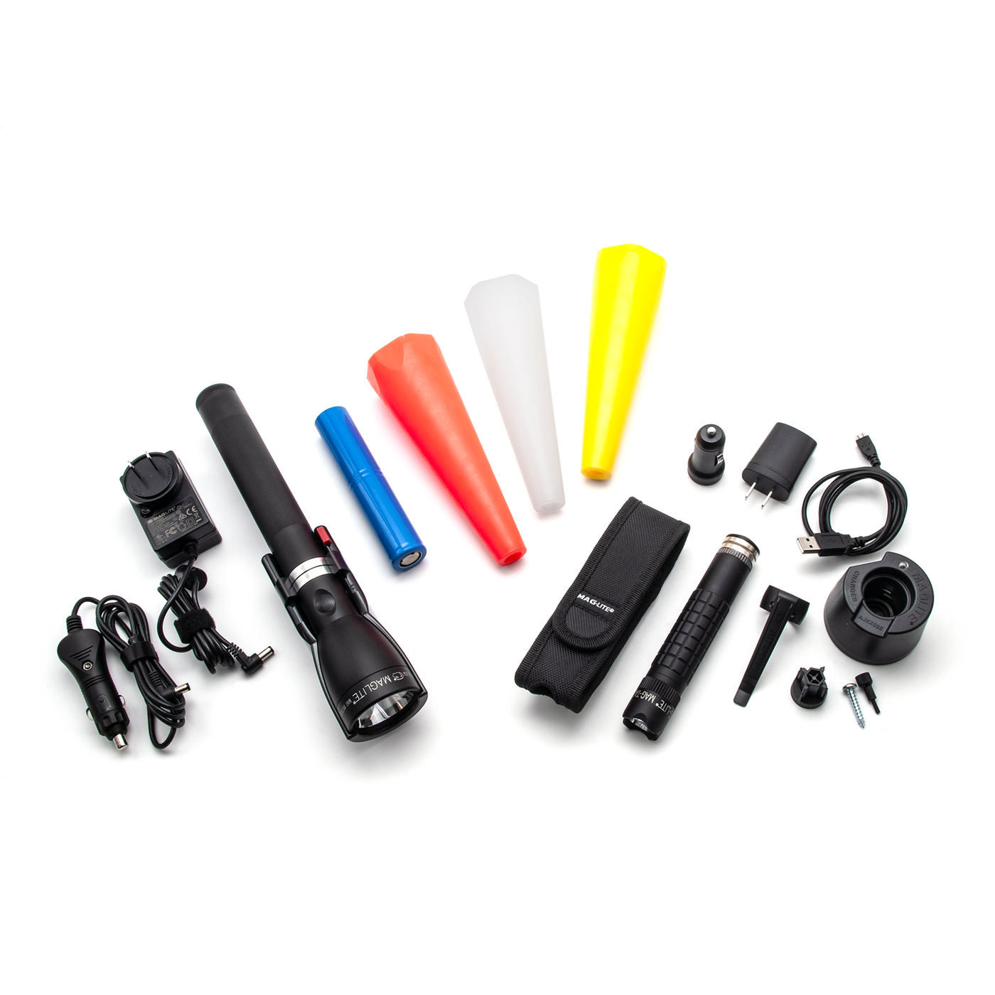 Rechargeable Bundle - Maglite ML150LRX and Maglite MAG-TAC Rechargeable Flashlight Systems
