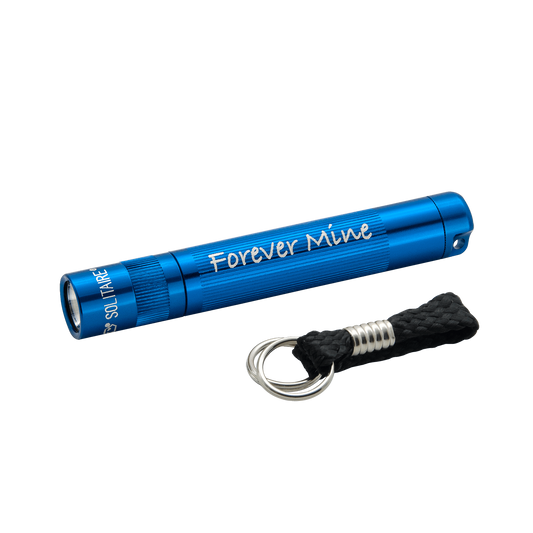 Maglite Solitaire LED - Forever Mine - Key Chain Flashlight Blue