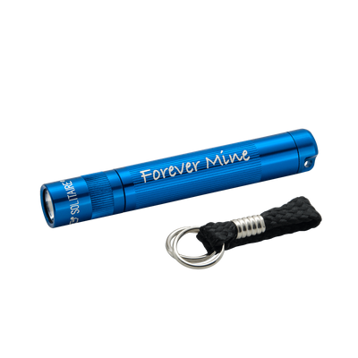 Maglite Solitaire LED Forever Mine Key Chain Flashlight Blue