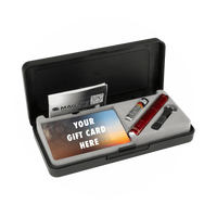 Maglite Solitaire Classic keychain flashlight with gift card box-red