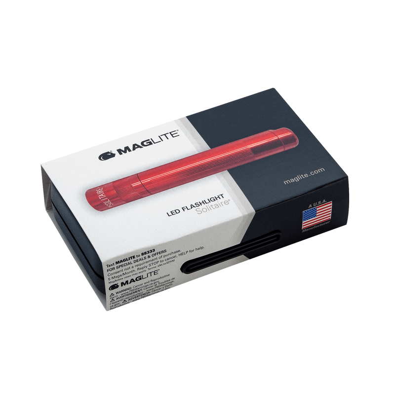 Maglite Solitaire LED - Forever Mine - Key Chain Flashlight Red