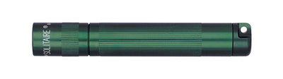 Solitaire LED Key Chain Flashlight - Dark Green -Custom Engraving