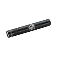 Black Solitaire LED key chain flashlight with First Responders Children's Foundation logo