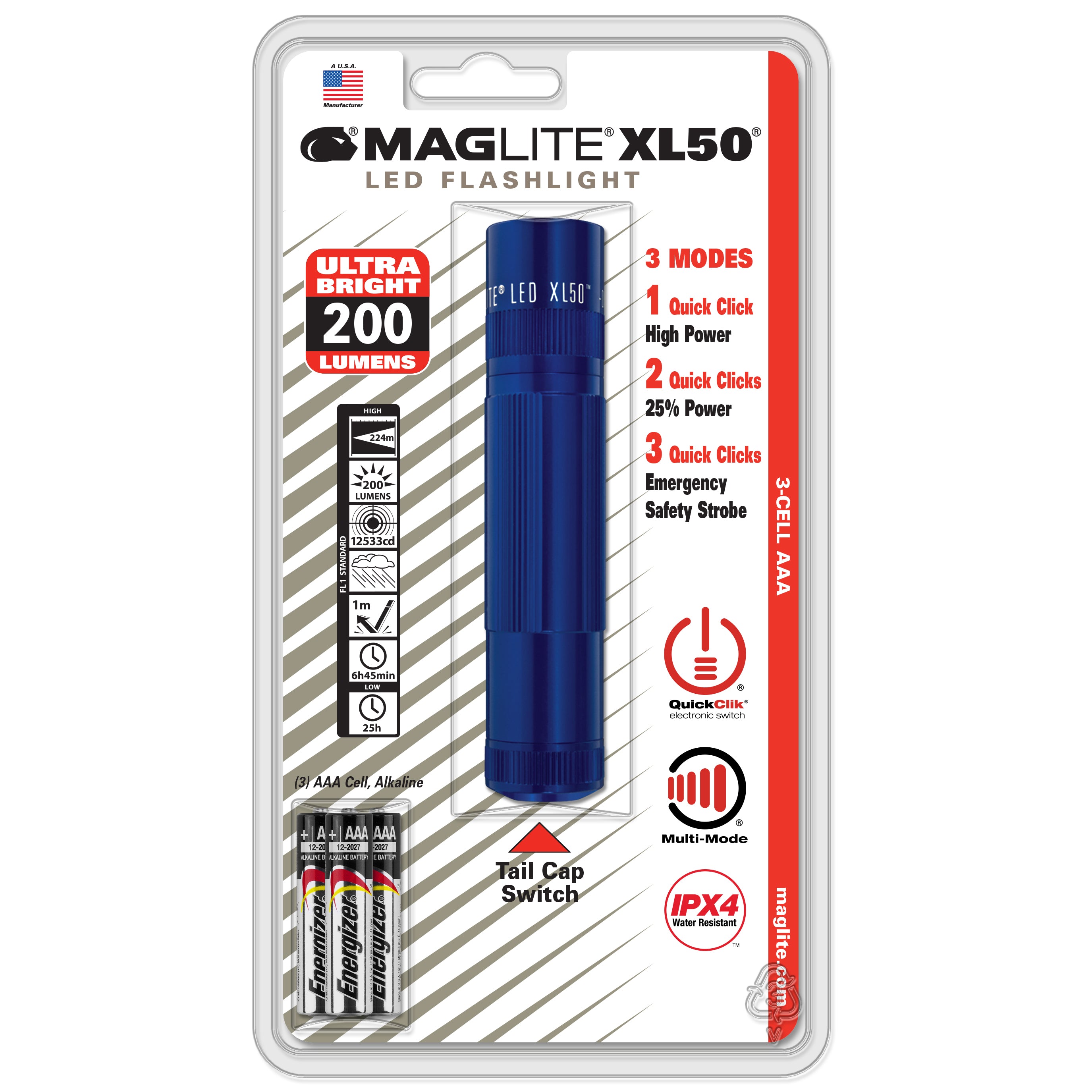 Maglite XL50 LED 3 Cell AAA Blister Pack