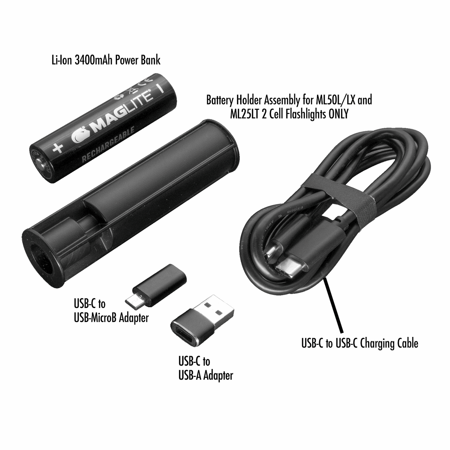 3400ma rechargeable power bank flashlight Mag Charger Powerbank AX64328 Portable USB Charger