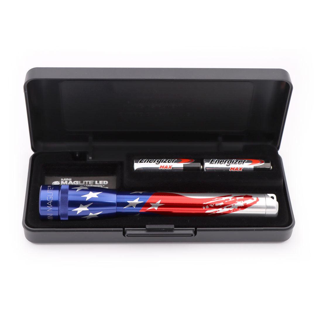 Mini Maglite Flag-Lite LED Flashlight Americana