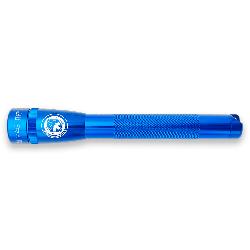 MINIMAG AA 2 CELL PRO LED FLASHLIGHT, BLUE, with APA LOGO