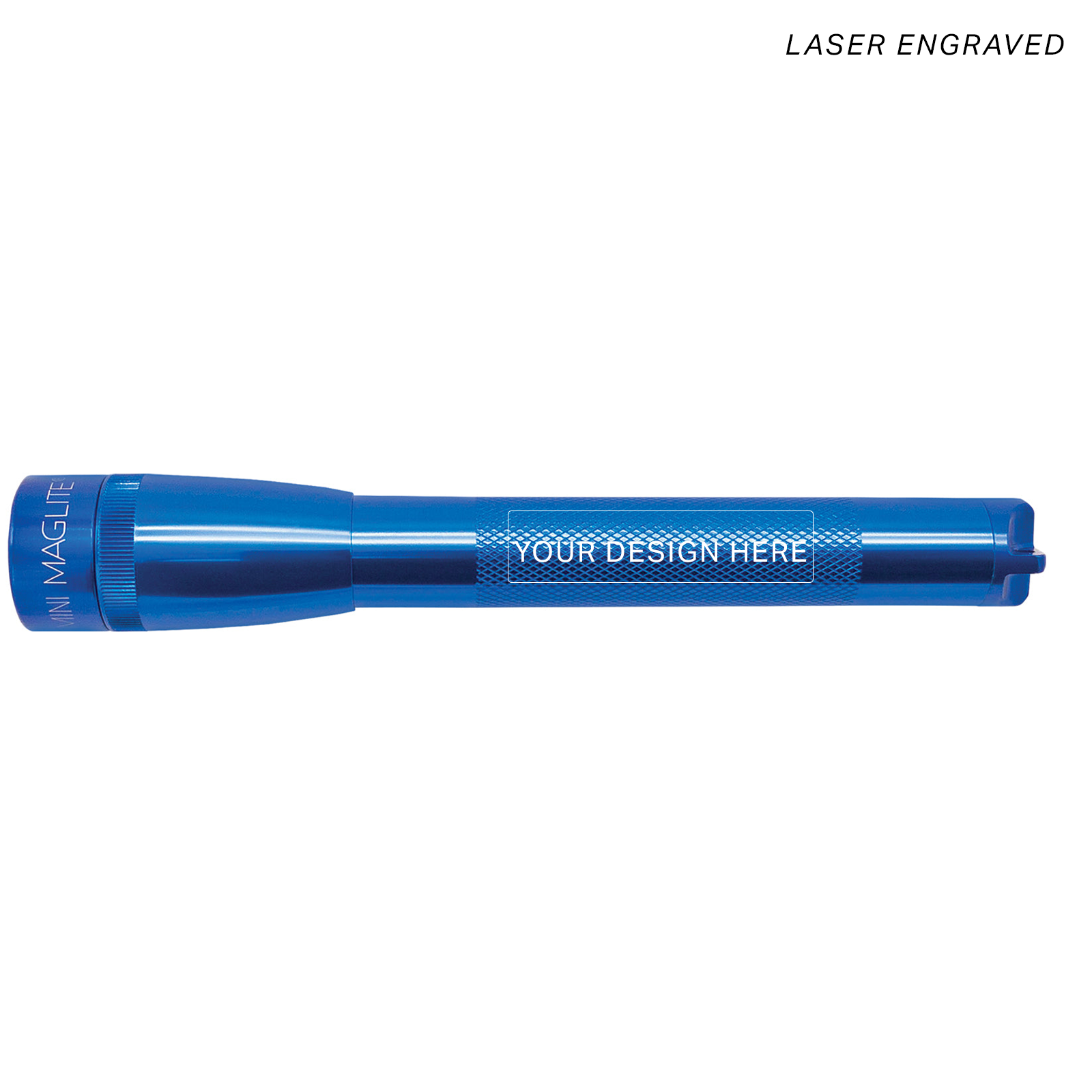 Mini Maglite® Pro® AA LED Flashlight - Blue - Custom Engraving – 172-Meter Beam, Up to 13-Hour Runtime & 332 Lumens