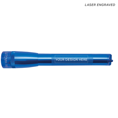 Mini Maglite Pro LED Flashlight - Blue - Custom Engraving