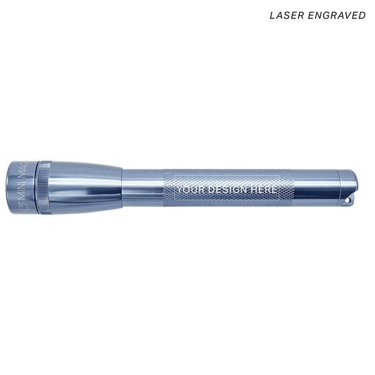 Mini Maglite Pro LED Flashlight - Gray - Custom Engraving