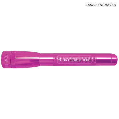 Mini Maglite Pro LED Flashlight - Pink - Custom Engraving