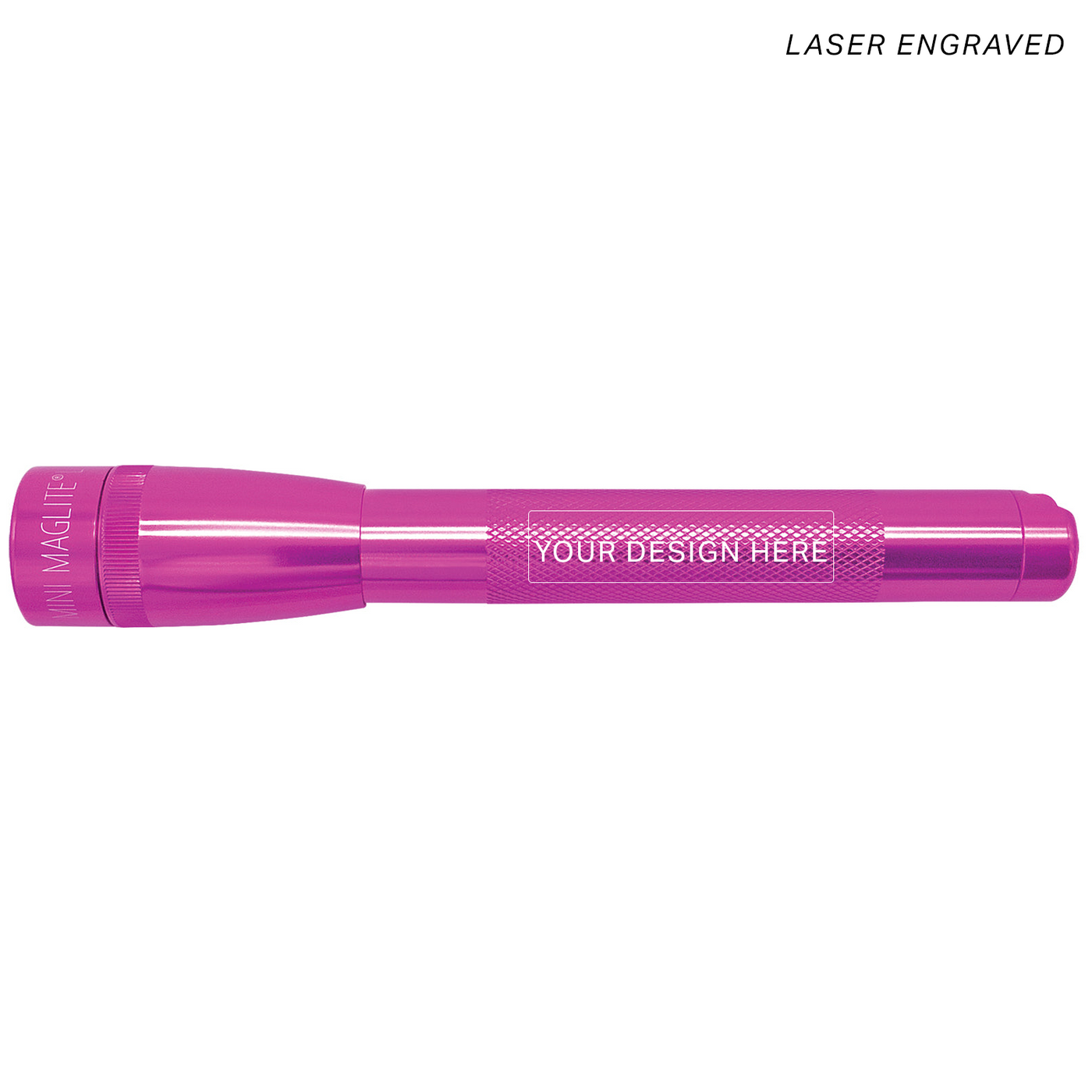 Mini Maglite Pro LED Flashlight - Pink - Custom Engraving