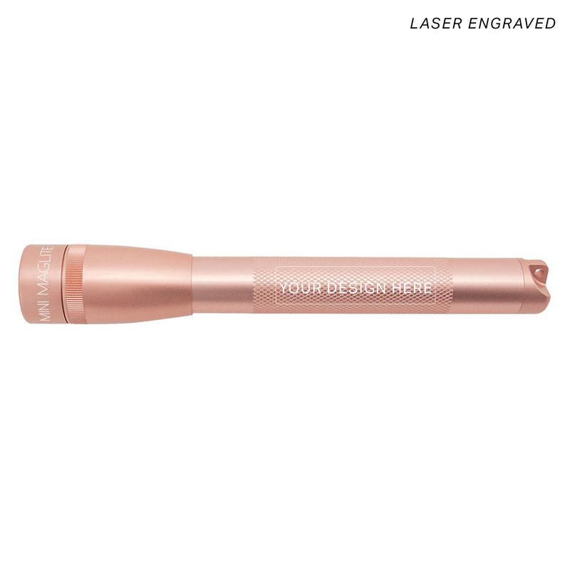 Mini Maglite Pro LED Flashlight - Rose Gold - Custom Engraving