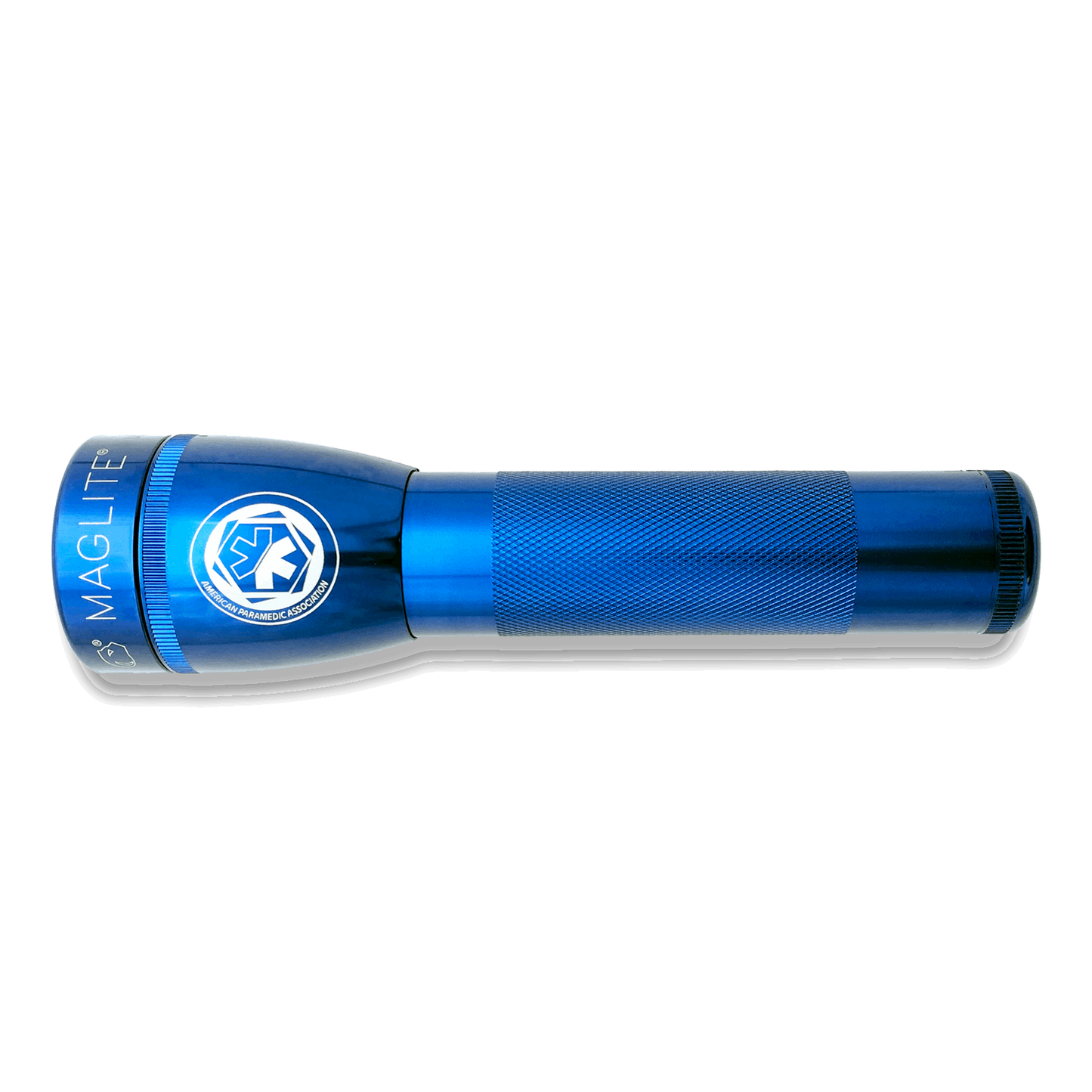 MAGLITE ML25LT 2 CELL FLASHLIGHT, BLUE with APA LOGO BUNDLE