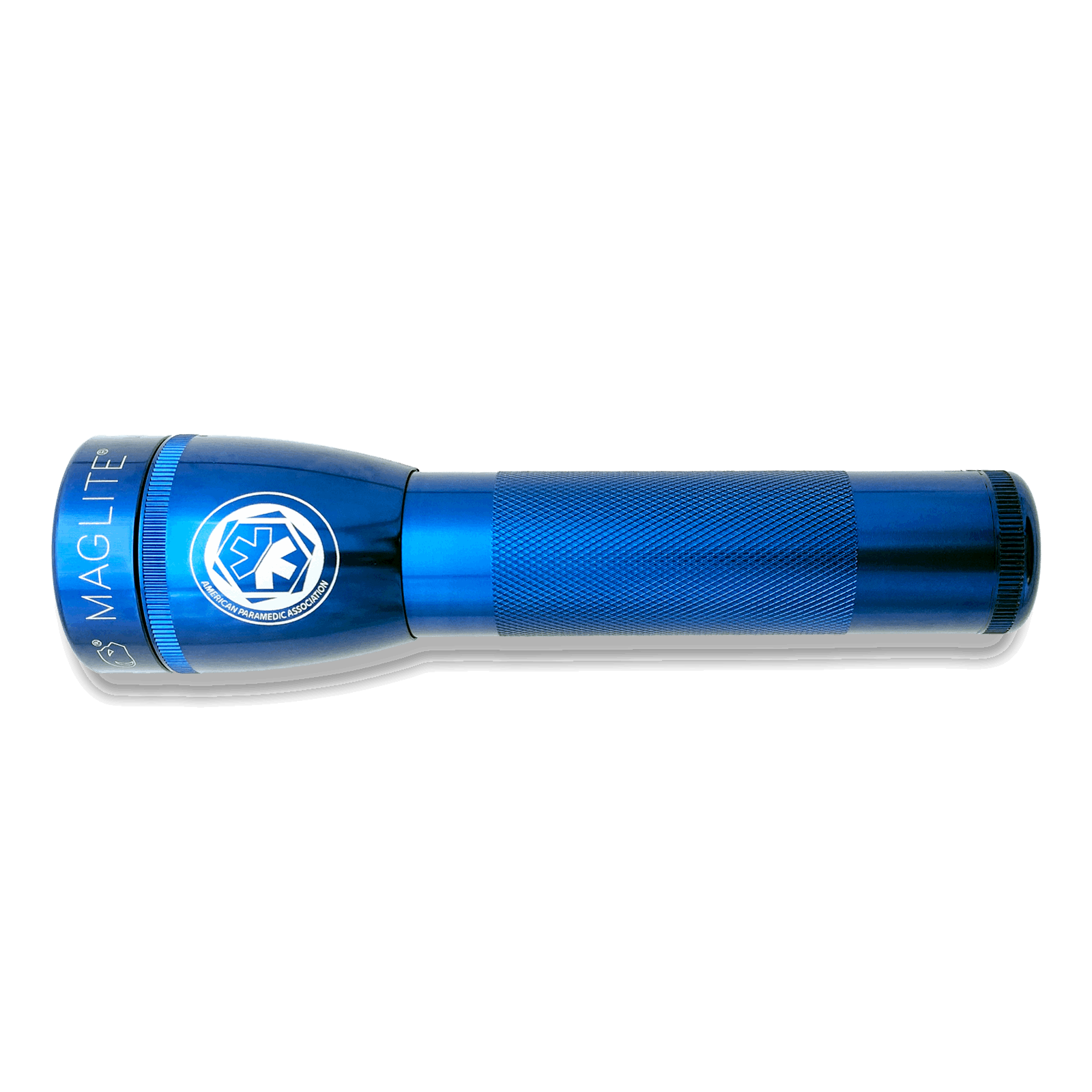 MAGLITE ML25LT 2 CELL FLASHLIGHT, BLUE with APA LOGO BUNDLE