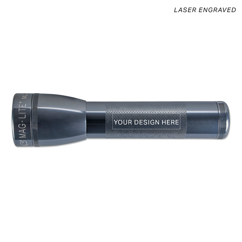 Maglite ML25LT LED 2 Cell C Flashlight Gray Engraving