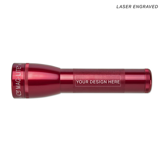 ML25LT LED 2-Cell C Flashlight - Red - Custom Engraving