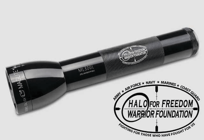 Maglite ML300L 2 Cell D LED Flashlight Halo Edition
