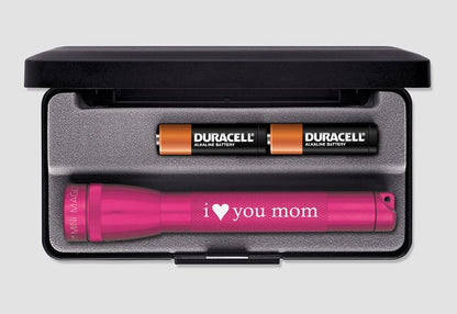 Mini Maglite Flashlight I Love You Mom V2 - Xenon