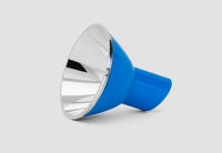 Maglite C and D cell Xenon reflector in blue housing with a chrome front.