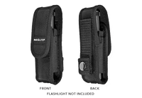 Front and back views of a nylon belt holster for XL Maglite flashlights