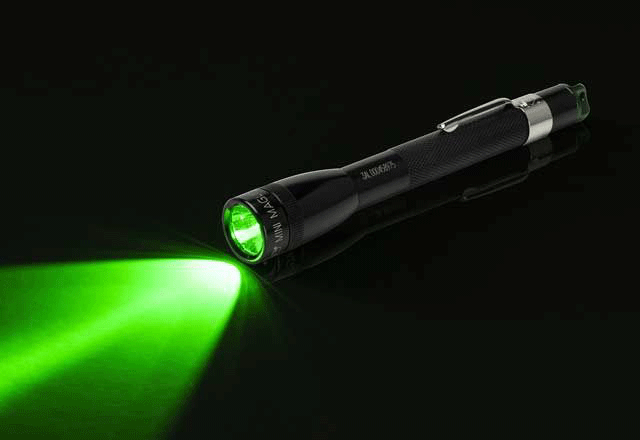 Mini Maglite AAA LED Spectrum Series Green Pocket Flashlight